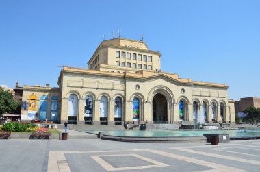 Erivan, Ermenistan, 06 Eylül 2014. Ermeni sahne: Ulusal Tarih Müzesi Ermenistan insanlar