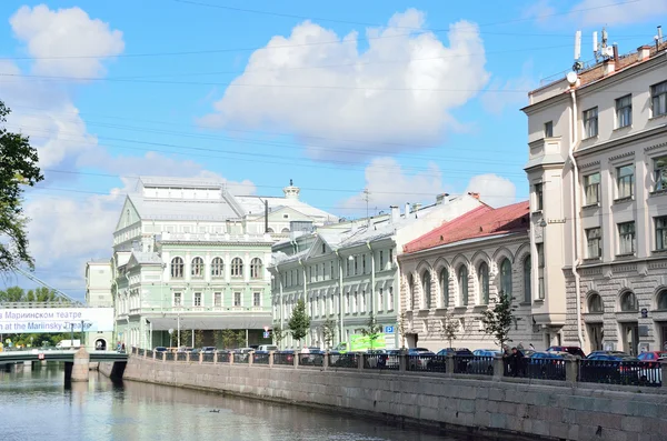 St. Petersburg, Moika kanału, Teatr Mariński — Zdjęcie stockowe