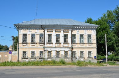 Kashin, Tver region, Russia, July, 26, 2014. Russian scene: nobody, ancient mansion of A. P. Zhdanov