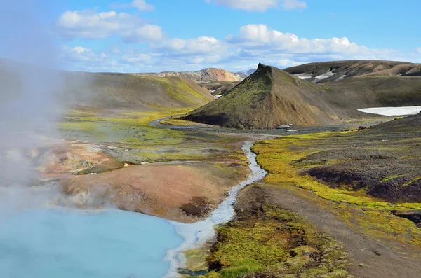 冰岛，山温泉 — 图库照片