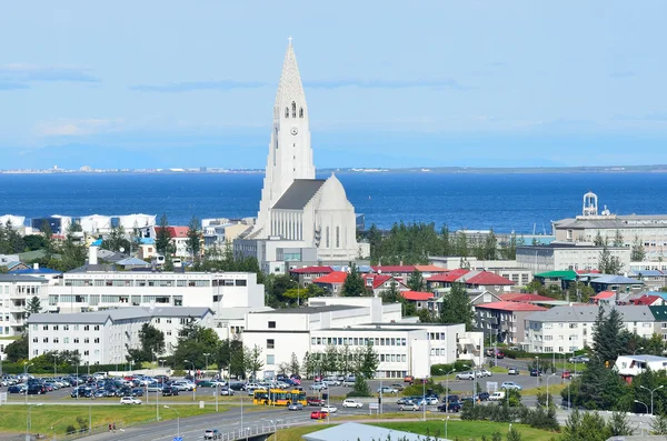 View of Reykjavik, the Lutheran Church Hallgrímskirkja