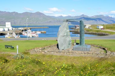  İzlanda, 17 Ağustos 2014. Hiç kimse, kasaba Djupivogur