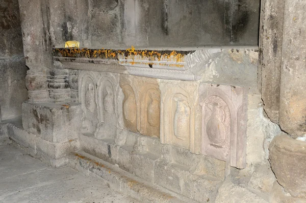 アルメニア, Tsahats kar 修道院、10 世紀の内部の教会 — ストック写真