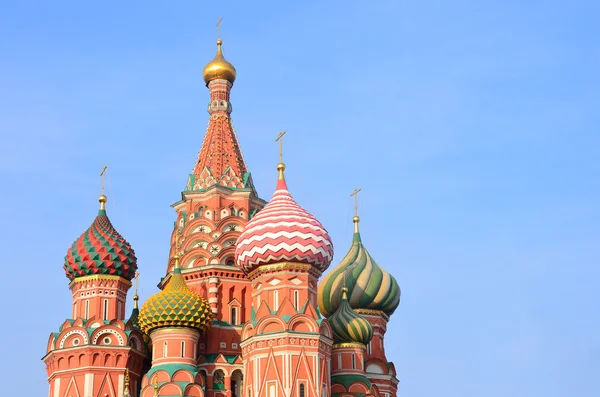 Moscow, Basil's cathedral on Red square — Stock Photo, Image