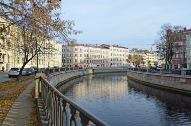 St.Retersburg, Rusya, 25 Ekim 2014. Rus sahne: Griboedov kanal embenkment