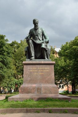 St. Petersburg, Russia, September, 02, 2014. Nobody, monument to N. A. Rimsky-Korsakov in St. Petersburg