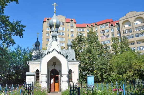 Tver, Russia, July, 27, 2014. Russian scene: nobody, the chapel of St. John of Kronstadt in Tver — Stock Photo, Image