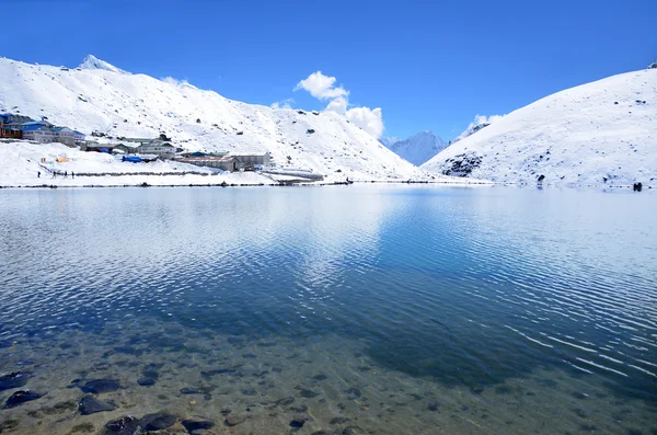 Nepal, Himalayes, Gokio jezioro — Zdjęcie stockowe