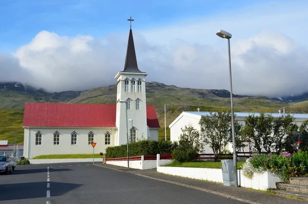 The Church in Groundafiord town of Iceland — Stock Photo, Image