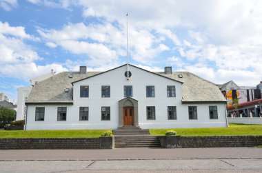 Reykjavik, Iceland, August, 12, 2014. the building of the government of Iceland