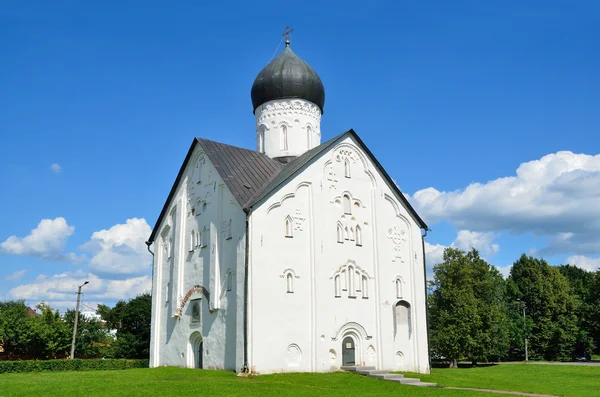 Russland, novgorod, die kirche der verklärung auf ilin — Stockfoto