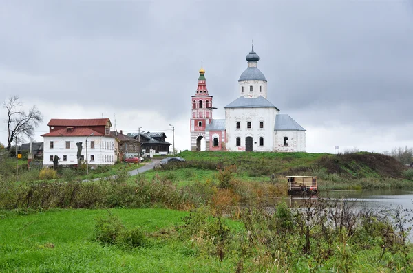 Panorama Suzdalu podzim, zlatý prsten Ruska — Stock fotografie