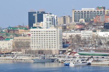 Vladivostok, Russia, January, 09, 2015. Russian scene: nobody, the management and staff of the Pacific fleet