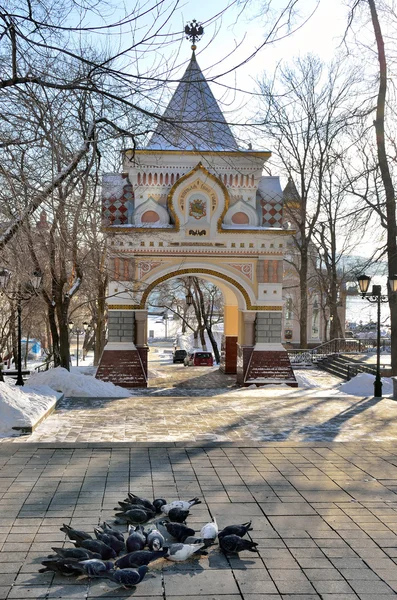 Nikolaevskaya arch in Vladivostok, Russia — Stock fotografie