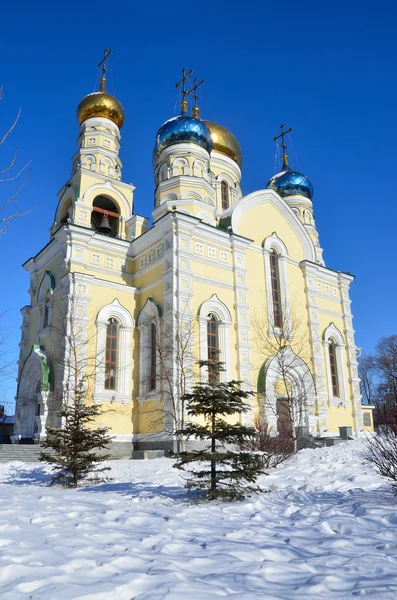 La Iglesia de Pokrova Presvyatoy bogoroditsi en Vladivostok — Foto de Stock