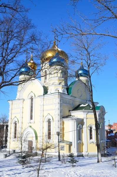 A Igreja de Pokrova Presvyatoy bogoroditsi em Vladivostok — Fotografia de Stock