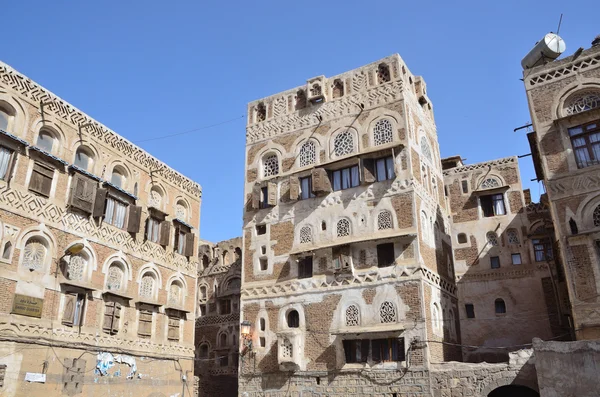 Jemen, sana'a, staré město — Stock fotografie