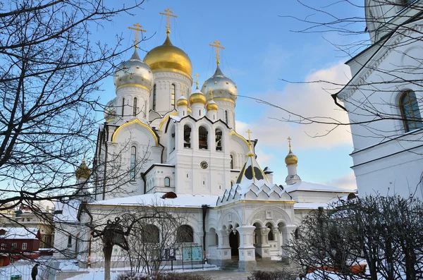 Catedral Natividade Virgem Maria Abençoada Mosteiro Zachatievsky Moscou — Fotografia de Stock