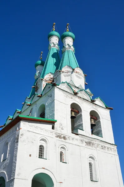 Klocktornet av Holy Trinity Alexander Svirsky kloster. Fragmentet — Stockfoto