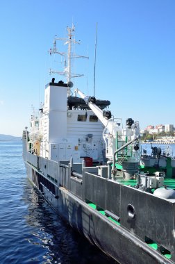 Vladivostok, 05 Ekim 2015. Büyük hidrografik tekne Bgk-2151, Vladivostok