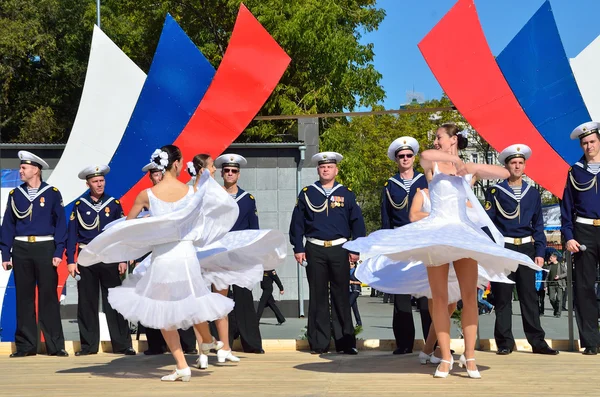 Vladivostok Října 2015 Koncert Souboru Písní Tanců Pacifické Flotily Vladivostoku — Stock fotografie