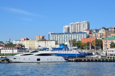 Vladivostok, Rusya, 05 Ekim 2015. gemi iskelede 33