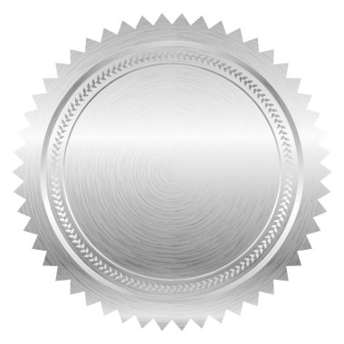 Vector illustration of silver seal clipart