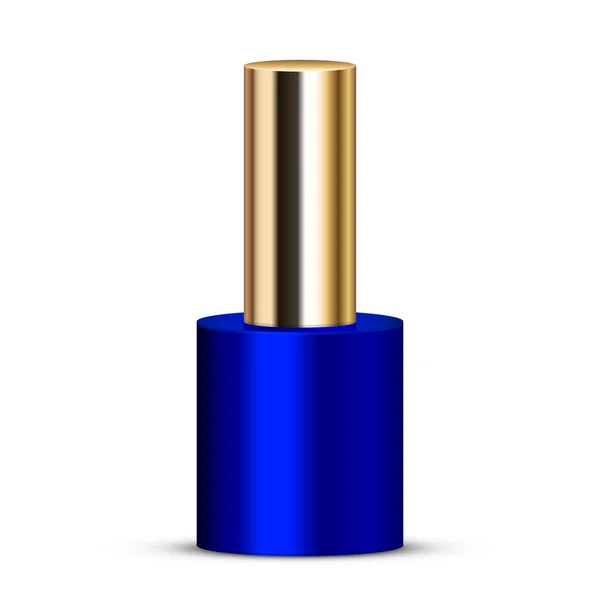 Vectorillustratie van blauwe nagellak — Stockvector