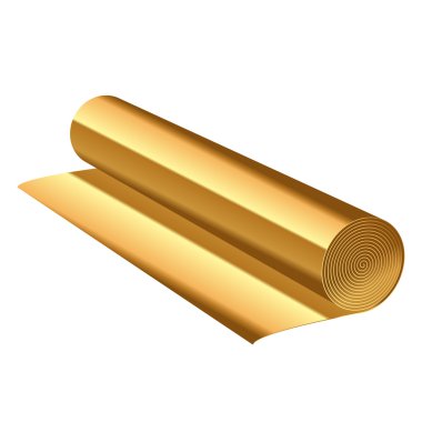 Altın folyo vektör çizim