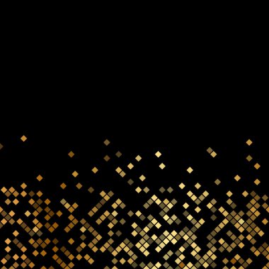 Altın kıvılcımlı vektör lüks siyah arkaplan