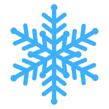 Mavi kar tanesinin vektör çizimi