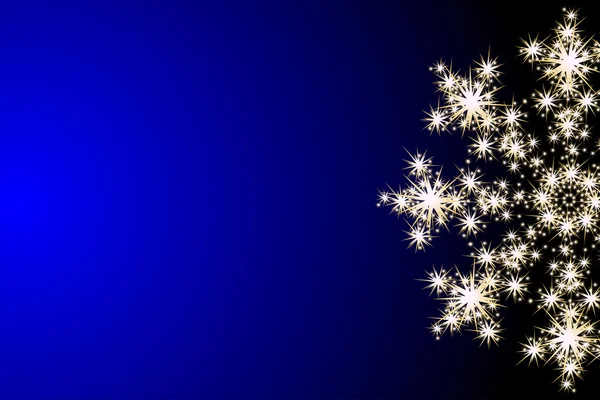 Vector background with glowing snowflake — Stock Vector