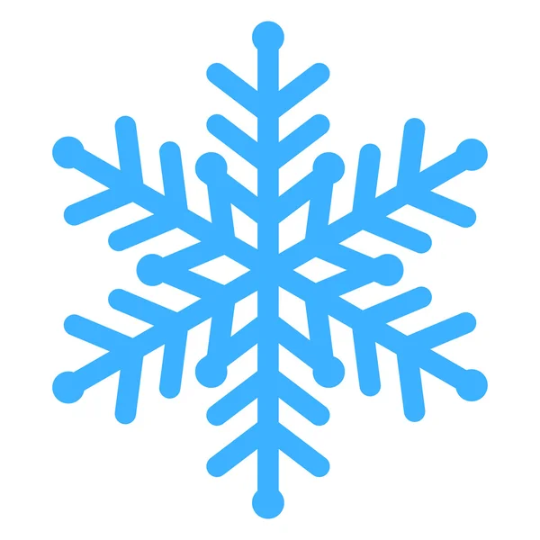 Vektorová ilustrace modré sněhové vločky — Stockový vektor