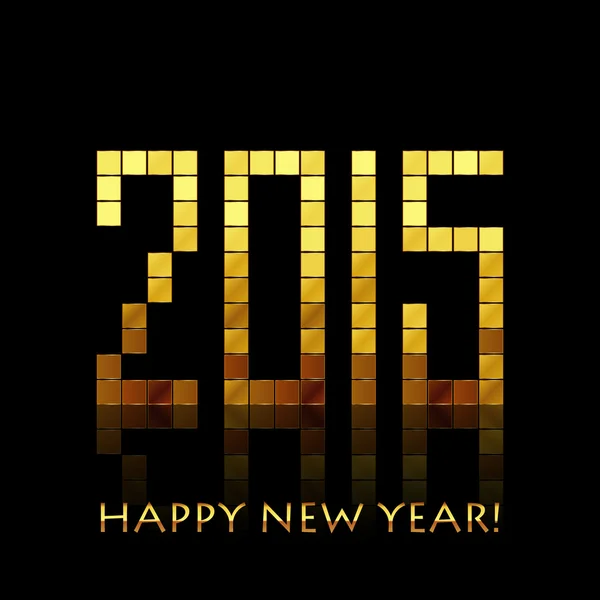 Vector - Feliz Año Nuevo 2015 - con números dorados Gráficos vectoriales