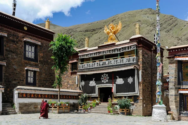 ミンドロリング修道院 山南県 チベット自治区 アジア — ストック写真