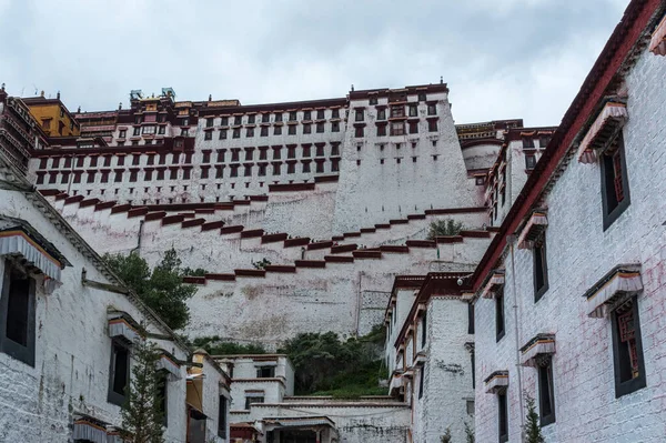 Lhasa Tibet August 2018 Csodálatos Potala Palota Lhászában Dalai Láma — Stock Fotó