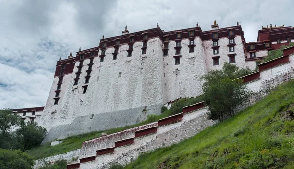 Lhasa Tibet August 2018 Csodálatos Potala Palota Lhászában Dalai Láma — Stock Fotó