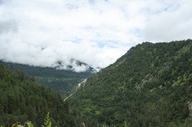 Nepal Sınırı 'nın güzel manzarası