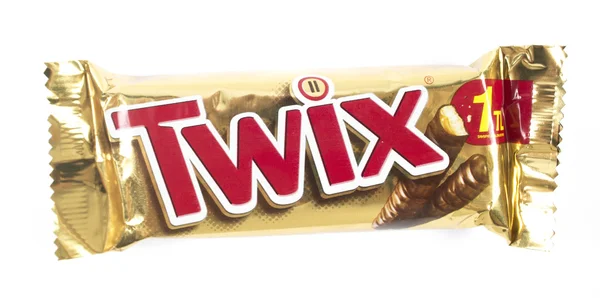 Barra de chocolate Twix — Fotografia de Stock