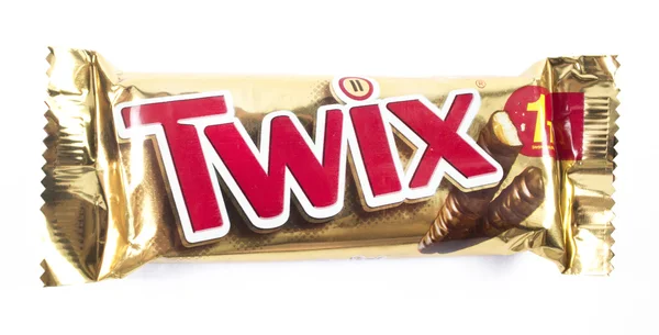 Barra de chocolate Twix — Fotografia de Stock