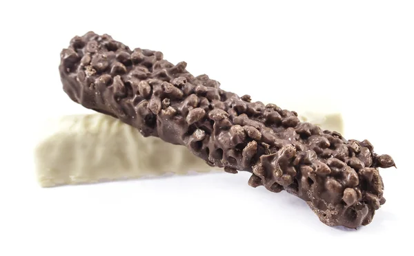 Barretta di cioccolato bianco con ripieno — Foto Stock