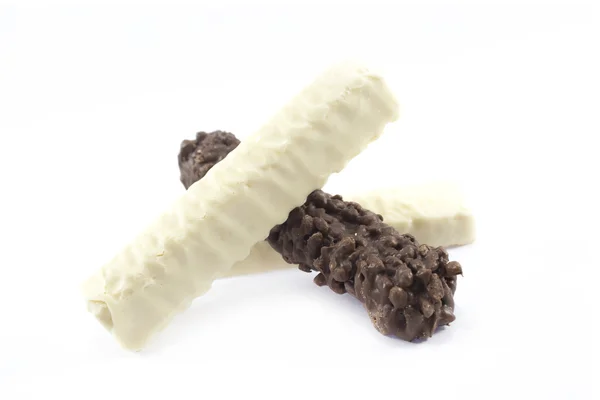 Bílé čokolády s náplní — Stock fotografie