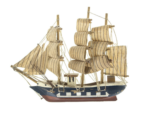 Frigate ship toy model 