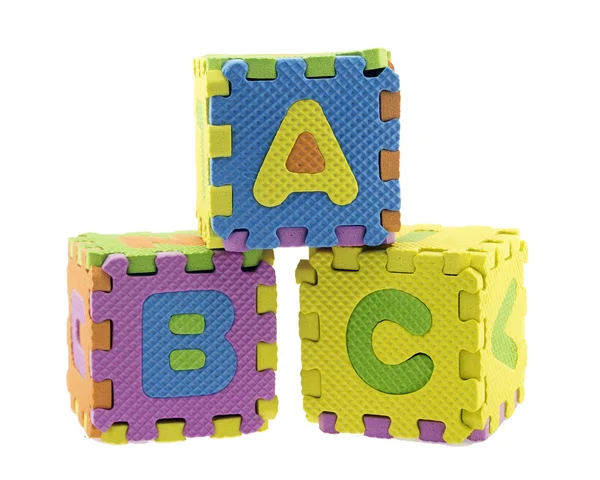 Engelse alfabet puzzel — Stockfoto