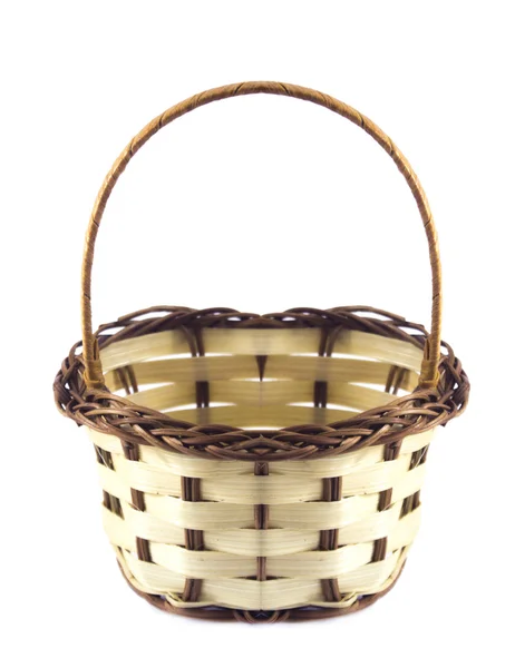 Empty wicker basket — Stock Photo, Image