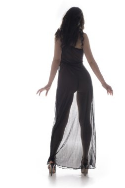 Çıplak kadın vücudu arkadan iç çamaşırı