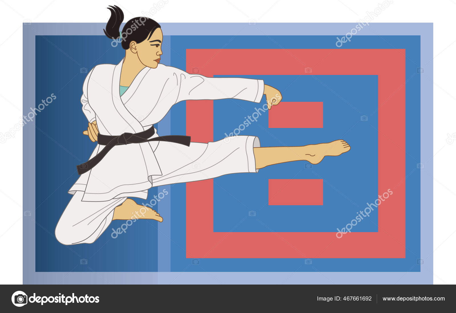 Chute De Karate Voador Feminino