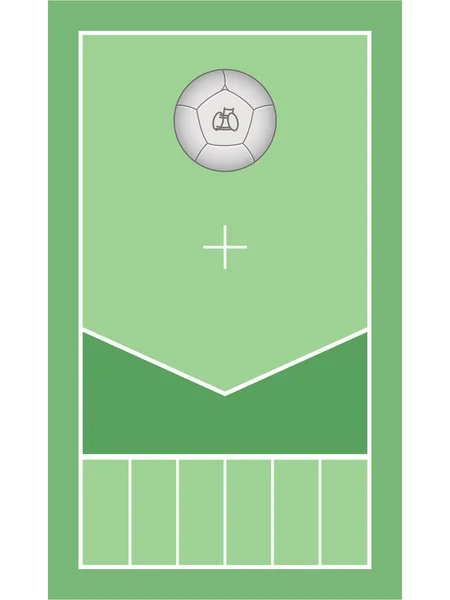 Para Sports Boccia Paralympique Boccia Court Vert Compris Balle Cible — Image vectorielle