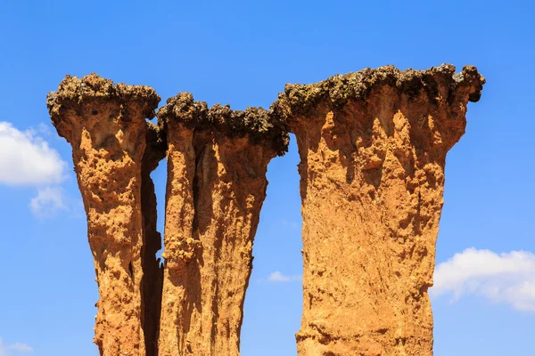 Detalj av en eroderad pilar av sandsten — Stockfoto