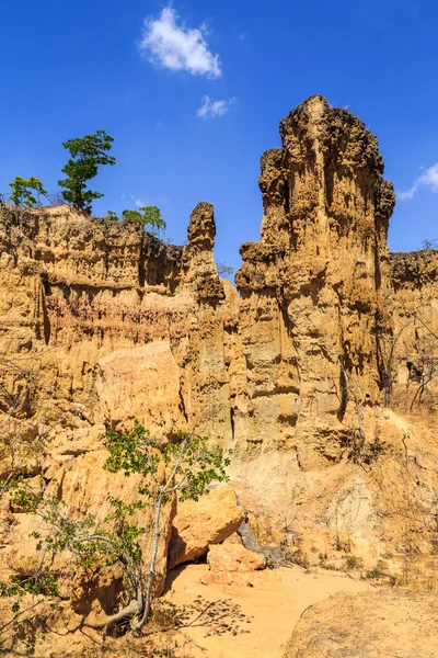 Landschaft aus erodierten Sandsteinen in Afrika — Stockfoto